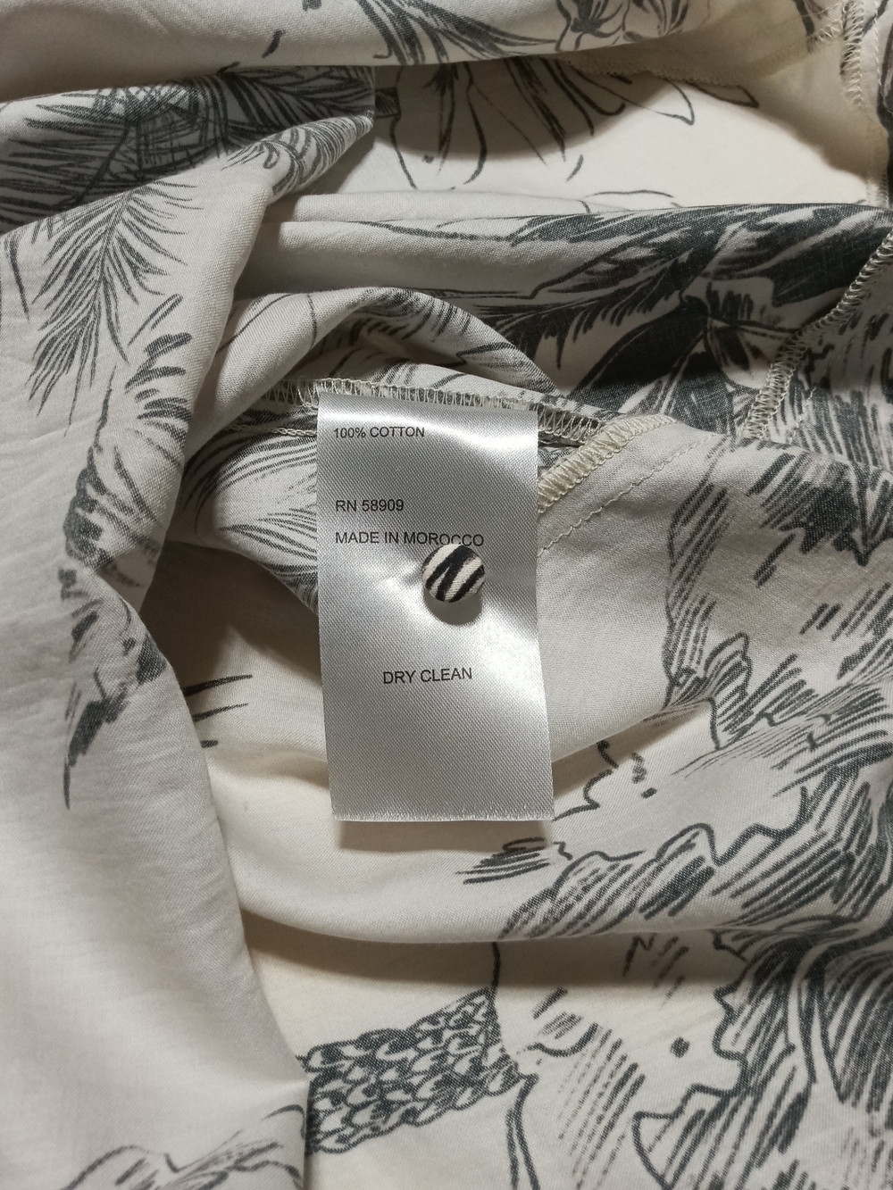 Antonio Melani Tessa Toile Palm Tree High-Low Asymmetric Midi Dress Size 2 - Picture 11 of 11